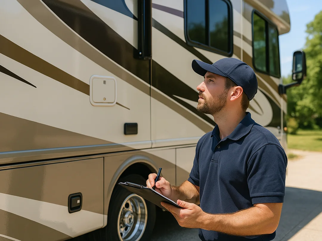 mobile rv inspection service class a motorhome